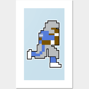 Tecmo Bowl DET - 8-bit Detroit Posters and Art